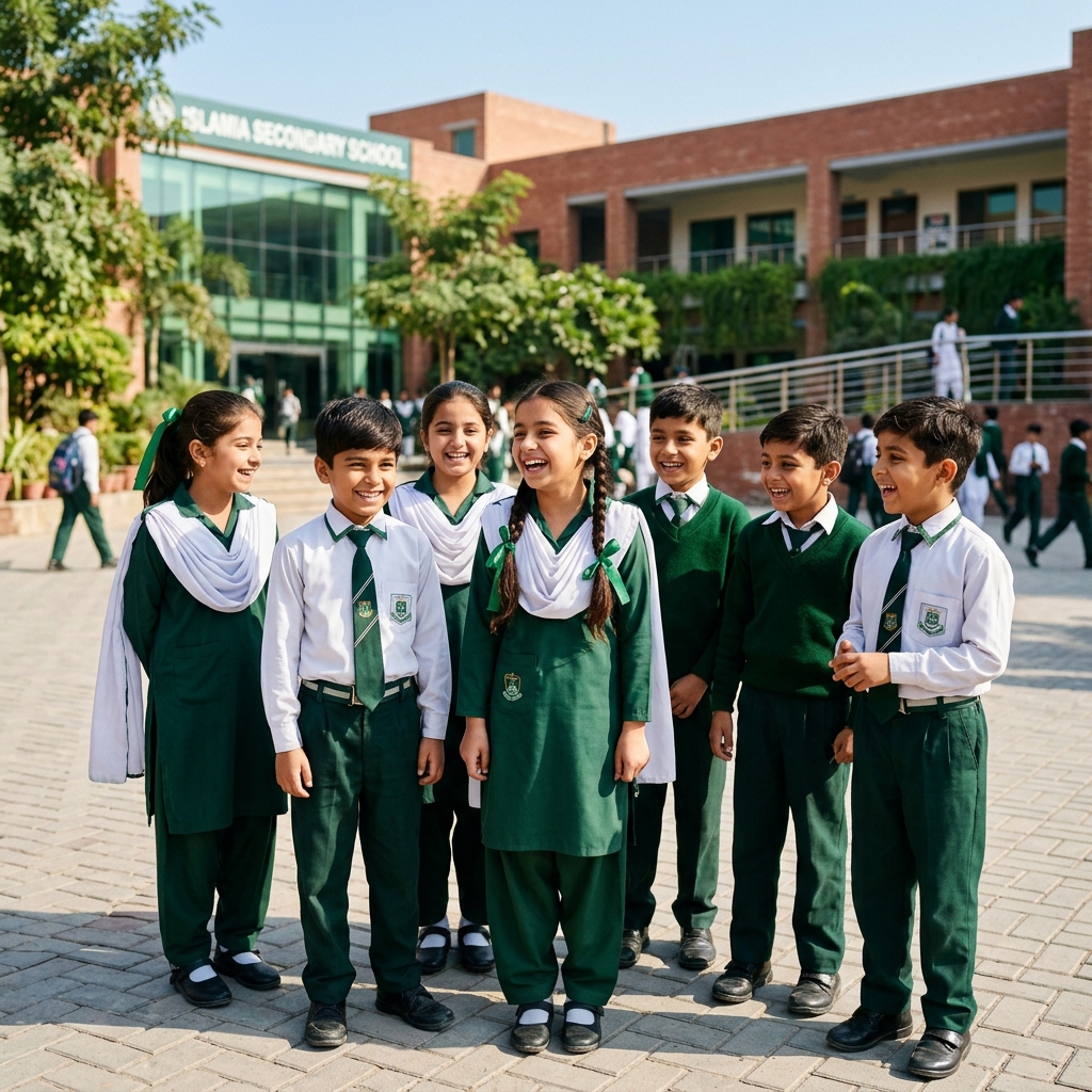 Happy Pakistani Students